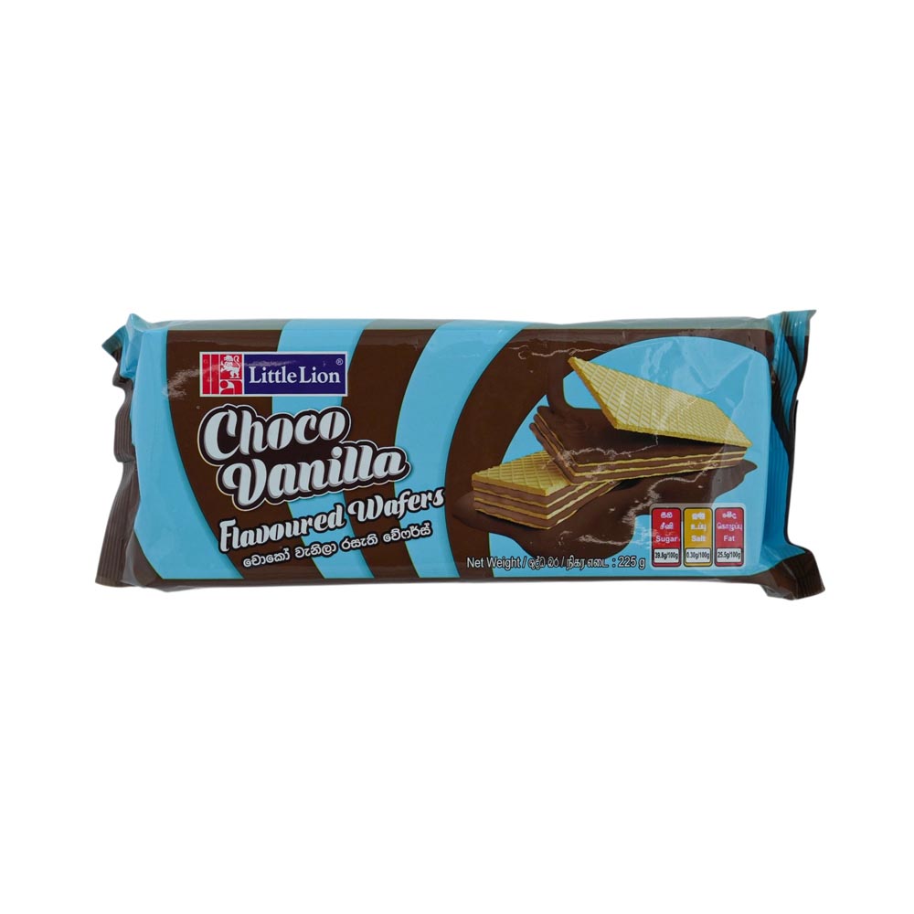 wafers chocolate vanilla 225g